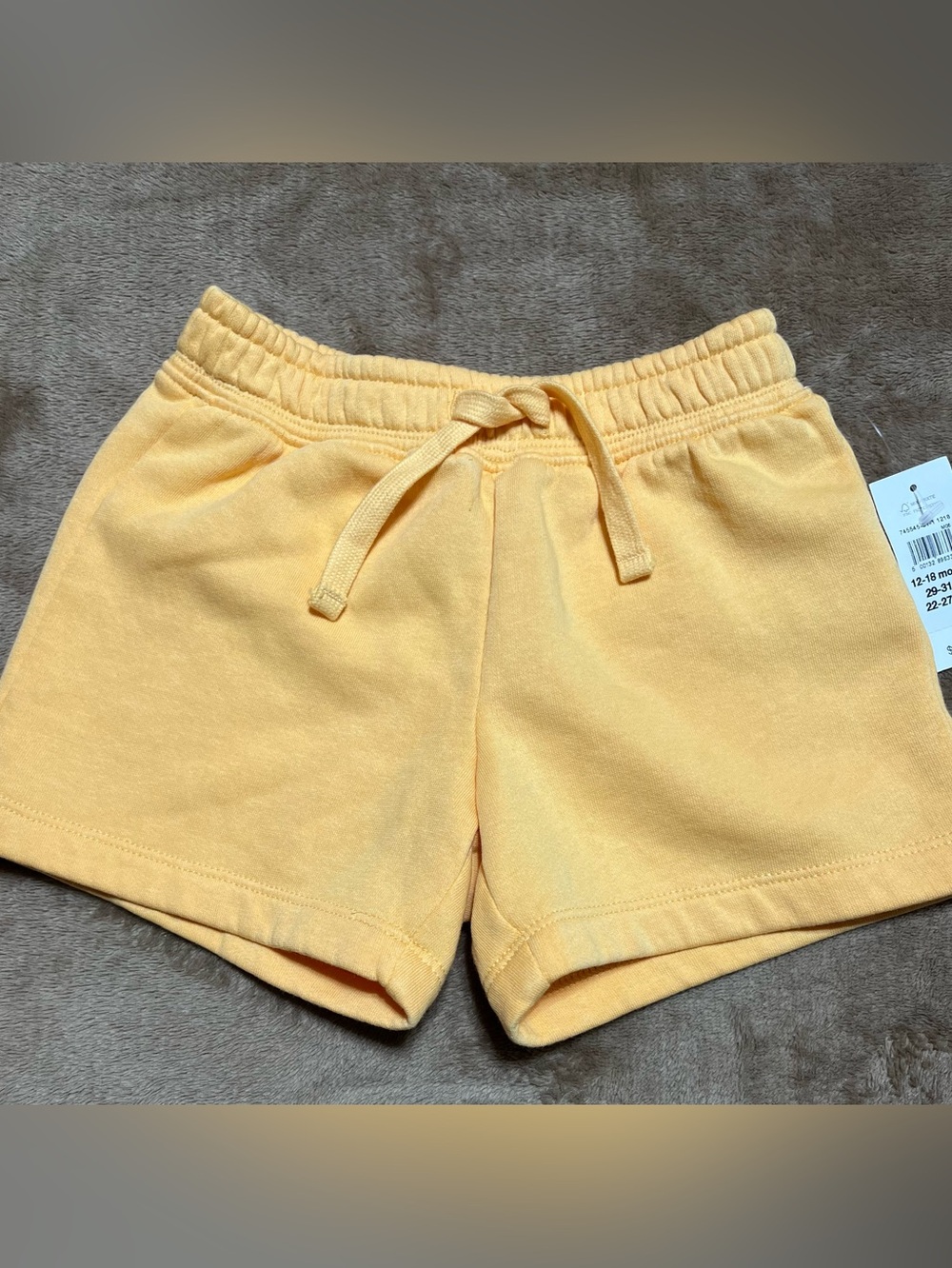 GAP Kids Light Yellow Drawstring Cotton Shorts